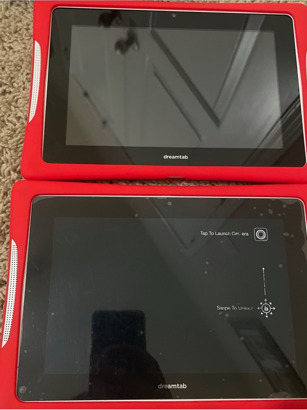 DreamTab Red Tablet - Bright Everyday Android Tablet for parts